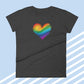 Rainbow Heart Women's Short Sleeve T-Shirt